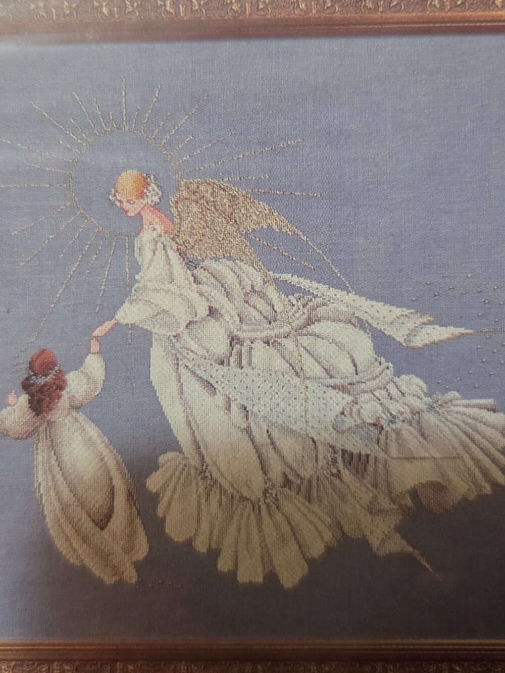 NEW Sealed Lavender & Lace Cross Stitch Pattern Angel of Mercy